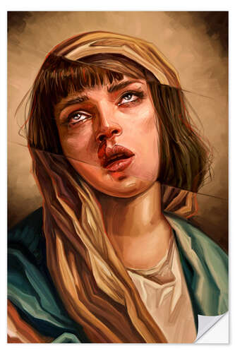 Sticker mural Pulp Fiction - Mia Wallace