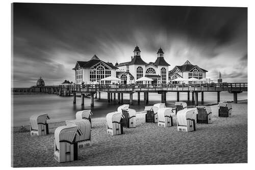 Acrylic print Ahlbeck pier on the Baltic Sea