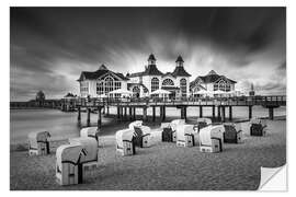 Adesivo murale Ahlbeck pier on the Baltic Sea