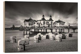 Cuadro de madera Ahlbeck pier on the Baltic Sea