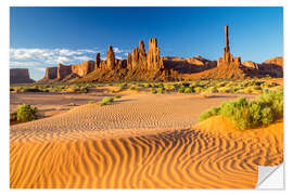 Vinilo para la pared Desert in Monument Valley, Arizona