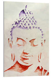 Quadro em plexi-alumínio Silhouette of a Buddha