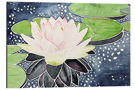 Cuadro de aluminio Pink lotus flower in sparkling water