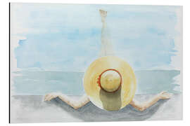 Cuadro de aluminio Relax Days with Sun Hat