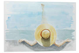 PVC print Relax Days with Sun Hat