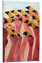 Magnettafel Rosa Flamingos