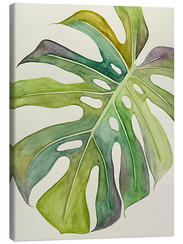 Canvas print Monstera watercolor