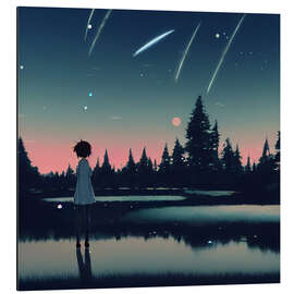 Cuadro de aluminio Shooting Stars and Wishes