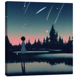 Canvas print Shooting Stars and Wishes