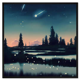 Gerahmter Kunstdruck Sternenblick