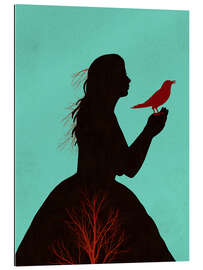 Gallery print The Girl and the Red Raven