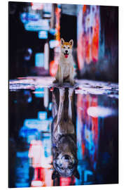 Magnettafel Dream Big - Kleiner Hund wird zum Wolf