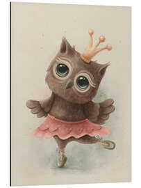 Magnettafel Süße Eule als Ballerina