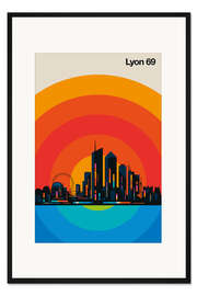 Gerahmter Kunstdruck Lyon 96