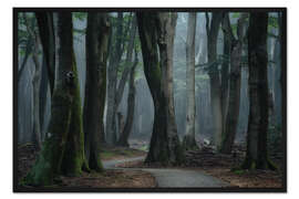 Gerahmter Kunstdruck Ein Weg durch den Wald