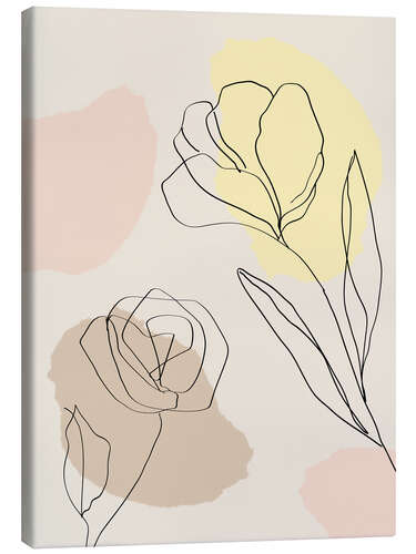 Canvas print Minimalist flowers