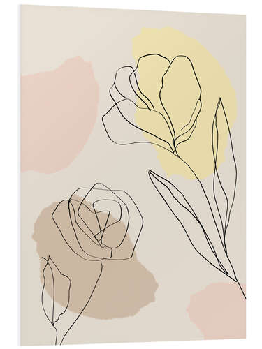 Stampa su PVC Minimalist flowers