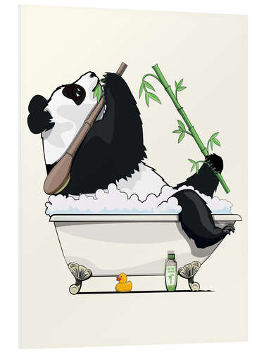 Cuadro de PVC Panda Bear in the Bath