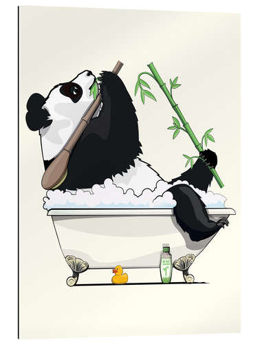 Gallery print Panda Bear in the Bath