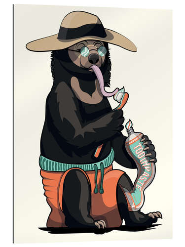 Gallery print Sun Bear Cleaning Teeth