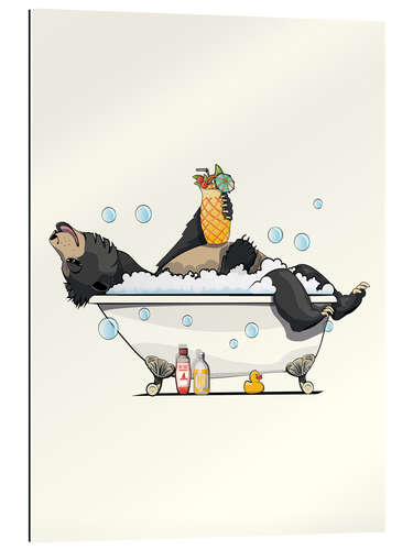 Gallery print Sloth Bear in the Bath