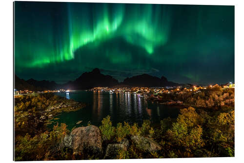 Gallery print Northern Lights in Lofoten