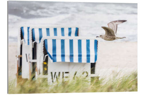 Gallery print Beach Chair With Seagull