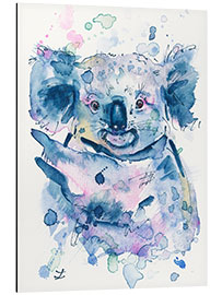 Tableau en aluminium Peaceful Koala Bear