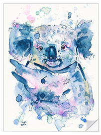 Selvklebende plakat Peaceful Koala Bear