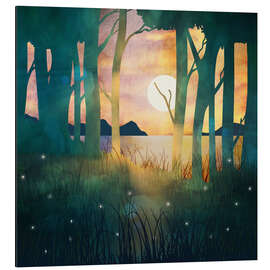 Magnettafel Stimmungsvoller Herbstabend