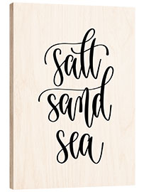 Quadro de madeira Salt Sand Sea