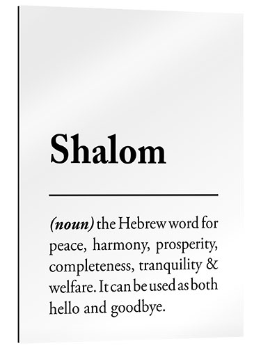 Galleritryk Shalom Definition