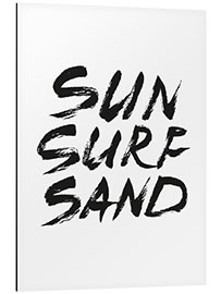 Tableau en aluminium Sun Surf Sand