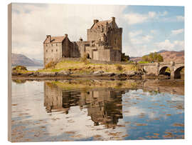 Quadro de madeira Schottland - Eilean Donan Castle