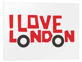 Tableau en PVC I Love London