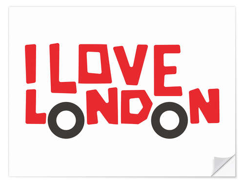 Wandsticker I Love London