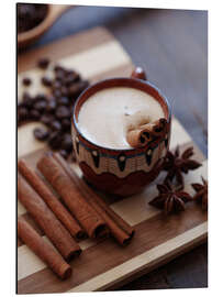 Magnettafel Kaffee mit Zimt