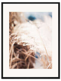 Gerahmter Kunstdruck Zartes Gras
