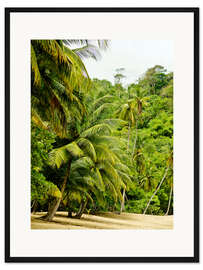 Gerahmter Kunstdruck Palmenstrand