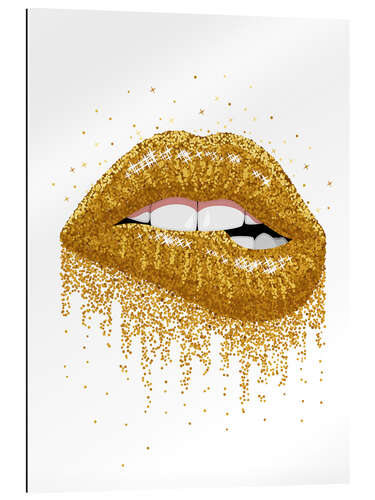 Gallery print Golden Glitter Mouth