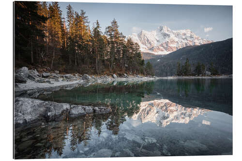 Gallery Print Spiegelung der Zugspitze im Eibsee