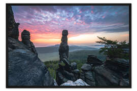 Gerahmter Kunstdruck Sonnenaufgang an der Barbarine