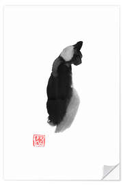 Wall sticker Black cat silhouette