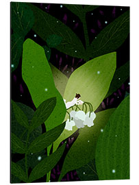 Aluminium print Night Fairy reading