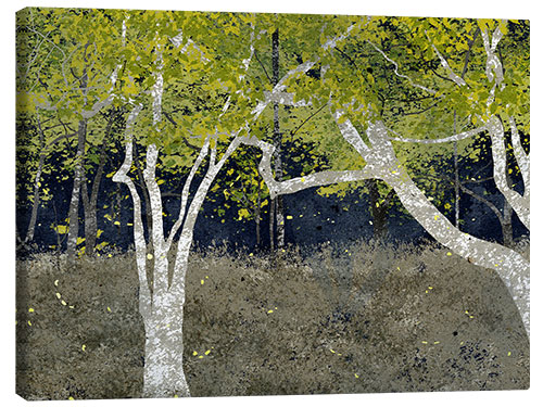 Canvas print Fireflies in the forest
