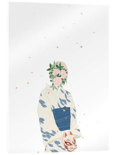 Cuadro de metacrilato Kitsune - Japanese Peony