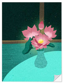 Sticker mural Glowing Lotus