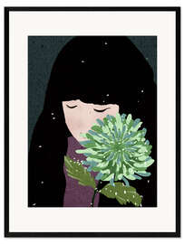 Gerahmter Kunstdruck Winterchrysantheme