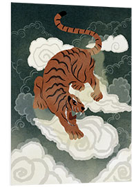 Foam board print Tigress on clouds