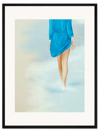 Gerahmter Kunstdruck Wasser zu meinen Füßen